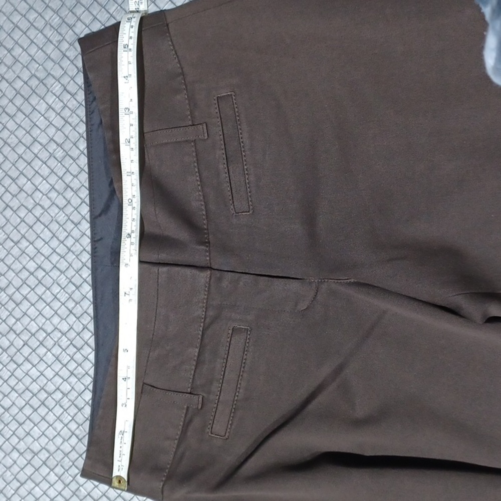 Express Editor Size 6r Dark Brown Slacks Pants - image 7
